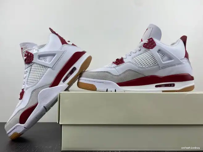 4 Retro DR5415-160 Jordan SB Pine Red 0601